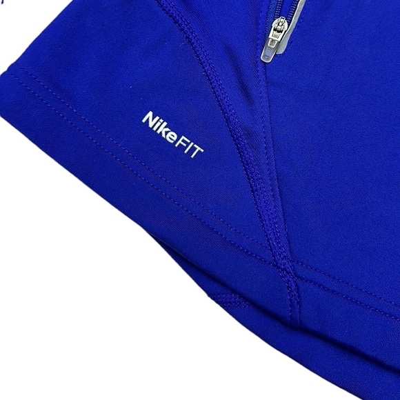 Nike Fit Dry Zip Up Size Small Dark Blue - Picture 4 of 5